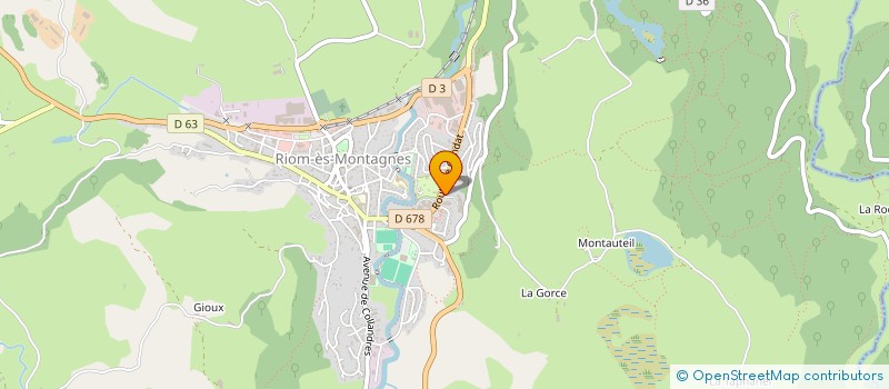 localisation de l'entreprise MADAME VERONIQUE DURDOS à RIOM-ES-MONTAGNES