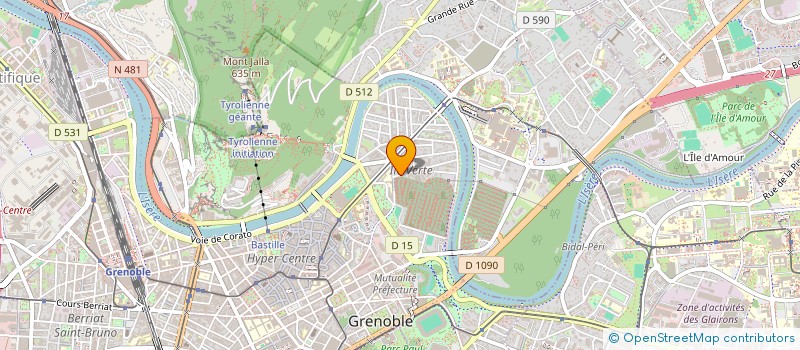 localisation de l'entreprise MADAME VERONIQUE DURET  GRENOBLE