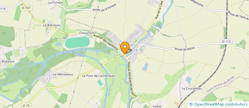 localisation de l'entreprise MADAME VERONIQUE DURIEUX à MONTIGNAC-CHARENTE