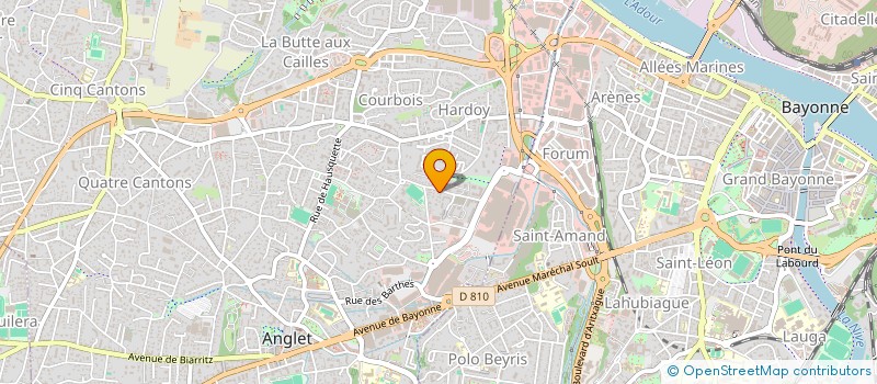 localisation de l'entreprise MADAME VERONIQUE DUSSAUT  ANGLET