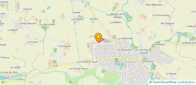 localisation de l'entreprise MADAME VERONIQUE EGLER  GEVEZE