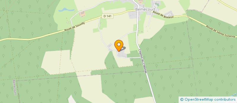 localisation de l'entreprise MADAME VERONIQUE ELIE  BEMECOURT