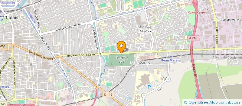 localisation de l'entreprise MADAME VERONIQUE ERCKELBOUDT à CALAIS