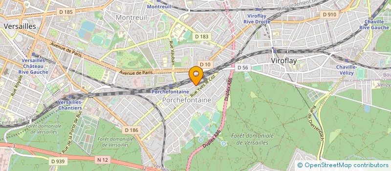 localisation de l'entreprise MADAME VERONIQUE ETEVE à VERSAILLES