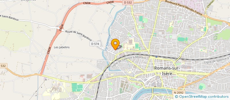 localisation de l'entreprise MADAME VERONIQUE EYNARD à ROMANS-SUR-ISERE