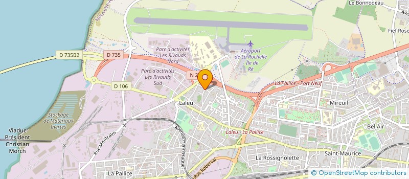 localisation de l'entreprise MADAME VERONIQUE EYSSAUTIER  LA ROCHELLE