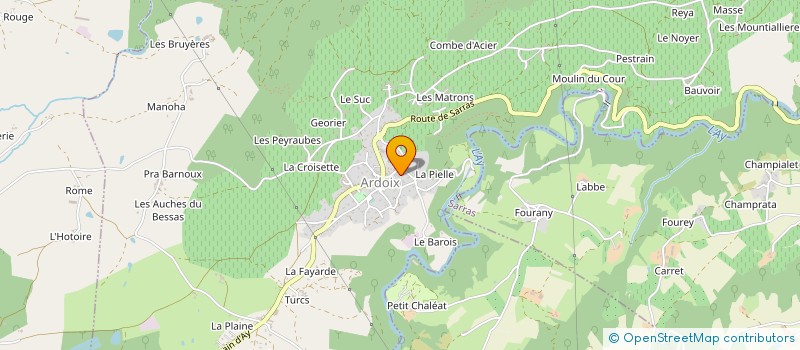 localisation de l'entreprise MADAME VERONIQUE FANGET  ARDOIX