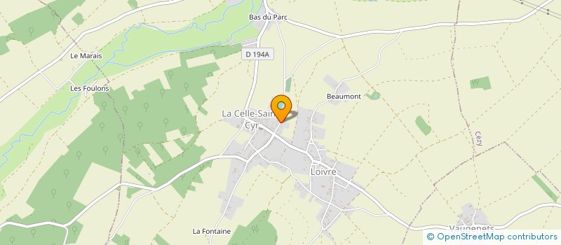 localisation de l'entreprise MADAME VERONIQUE FANTI à LA CELLE-SAINT-CYR