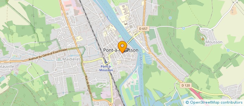 localisation de l'entreprise MADAME VERONIQUE FARON  PONT-A-MOUSSON