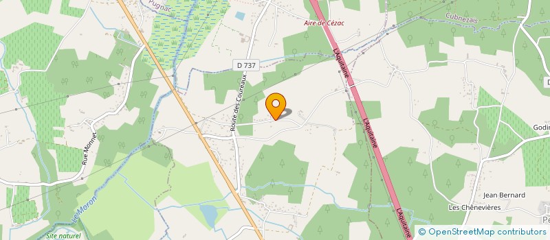 localisation de l'entreprise MADAME VERONIQUE FAUCHER  SAINT-LAURENT-D'ARCE