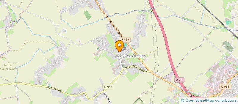 localisation de l'entreprise MADAME VERONIQUE FAUCQUEZ  AUCHY-LEZ-ORCHIES