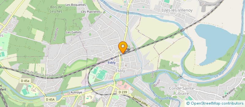 localisation de l'entreprise MADAME VERONIQUE FAUVEAU à ESBLY