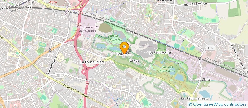 localisation de l'entreprise MADAME VERONIQUE FAVIEZ  SAINT-BARTHELEMY-D'ANJOU