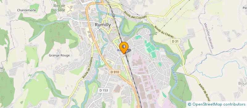 localisation de l'entreprise MADAME VERONIQUE FELIX  RUMILLY