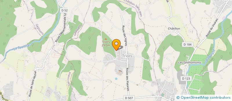 localisation de l'entreprise MADAME VERONIQUE FERRARA  TRIORS