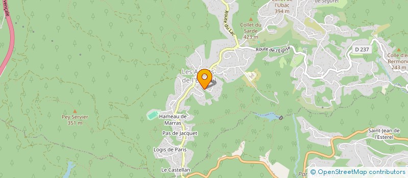 localisation de l'entreprise MADAME VERONIQUE FERRARA-CAVALLI  LES ADRETS-DE-L'ESTEREL