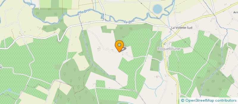 localisation de l'entreprise MADAME VERONIQUE FERRIER  ROQUEBRUNE