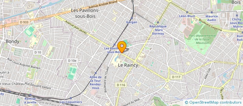 localisation de l'entreprise MADAME VERONIQUE FICHERA à LE RAINCY