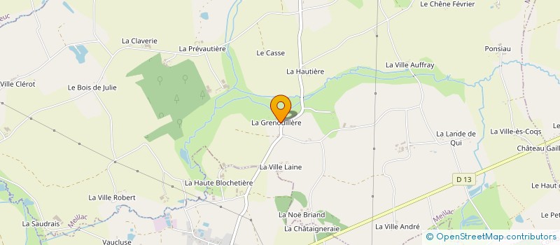 localisation de l'entreprise MADAME VERONIQUE FIEVET  MEILLAC