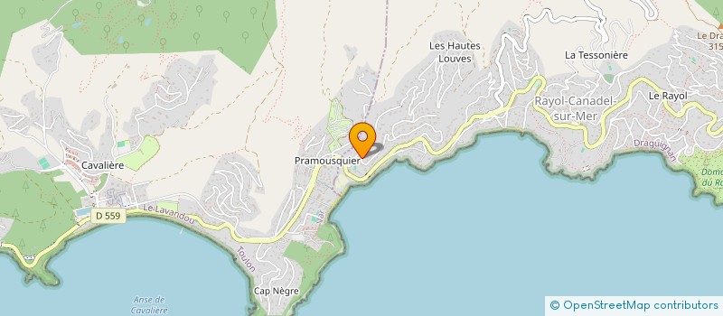 localisation de l'entreprise MADAME VERONIQUE FILLION à RAYOL-CANADEL-SUR-MER