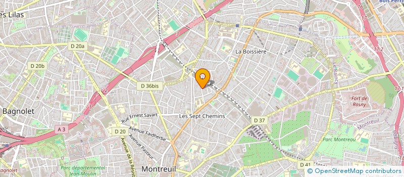 localisation de l'entreprise MADAME VERONIQUE FLORAND à MONTREUIL