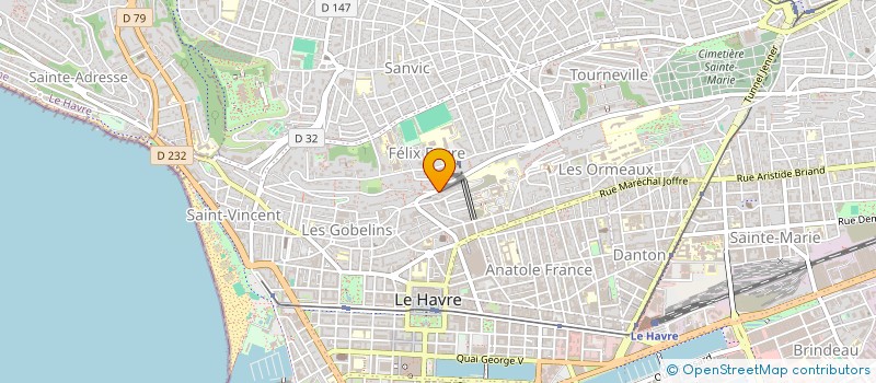 localisation de l'entreprise MADAME VERONIQUE FOGT à LE HAVRE