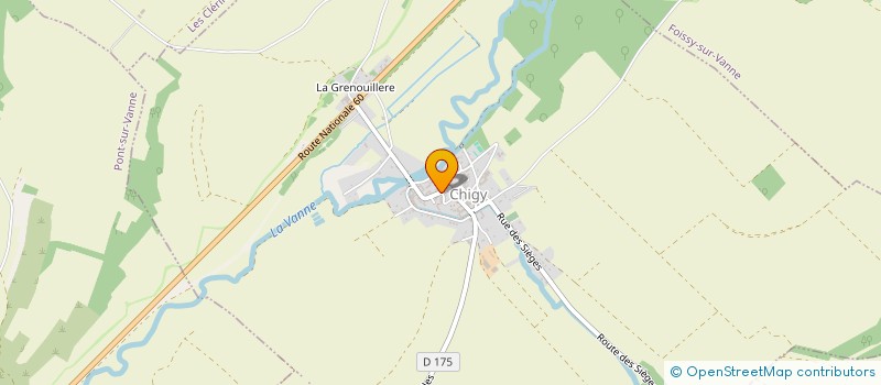 localisation de l'entreprise MADAME VERONIQUE FONTAINE à PONT-SUR-VANNE