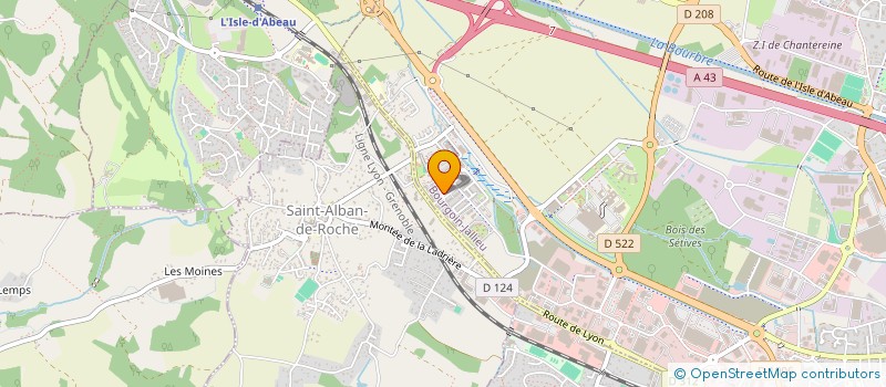 localisation de l'entreprise MADAME VERONIQUE FORRAY  BOURGOIN-JALLIEU