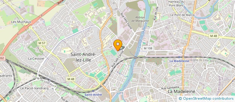 localisation de l'entreprise MADAME VERONIQUE FORTIN à SAINT-ANDRE-LEZ-LILLE