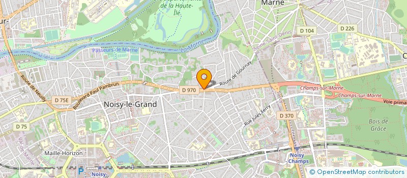 localisation de l'entreprise MADAME VERONIQUE FRAGNE à NOISY-LE-GRAND
