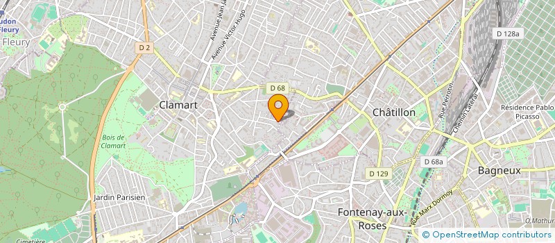 localisation de l'entreprise MADAME VERONIQUE FRAMENT à CLAMART