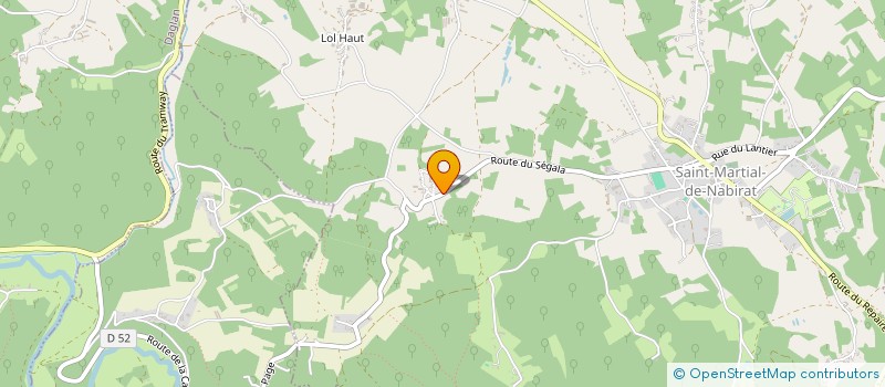 localisation de l'entreprise MADAME VERONIQUE FRANCOIS  SAINT-MARTIAL-DE-NABIRAT