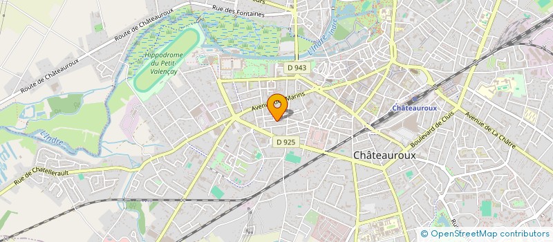localisation de l'entreprise MADAME VERONIQUE FRANGE à CHATEAUROUX