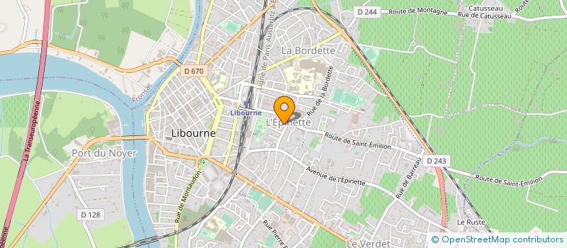 localisation de l'entreprise MADAME VERONIQUE FRANZINETTI à LIBOURNE