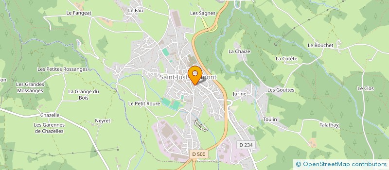 localisation de l'entreprise MADAME VERONIQUE FREYSSENON  SAINT-JUST-MALMONT