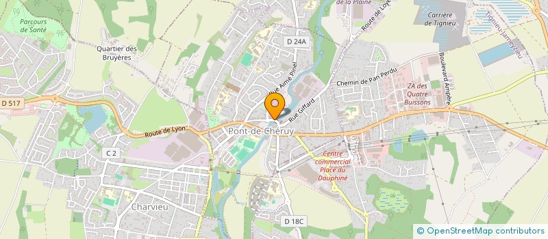 localisation de l'entreprise MADAME VERONIQUE FRICKERT  PONT-DE-CHERUY