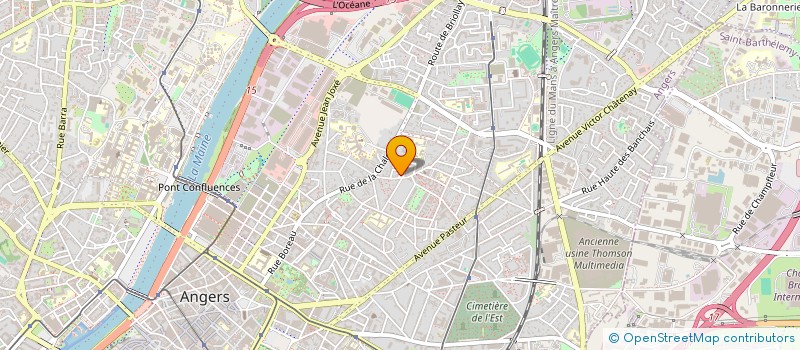 localisation de l'entreprise MADAME VERONIQUE FROGER à ANGERS