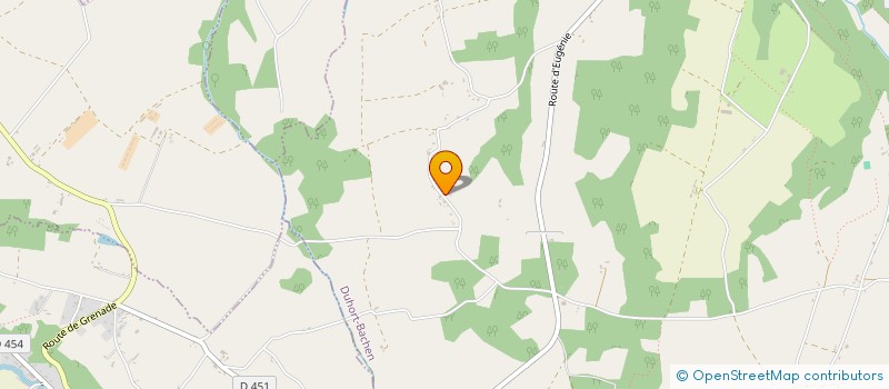 localisation de l'entreprise MADAME VERONIQUE FRONSACQ  DUHORT-BACHEN