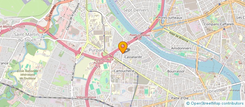 localisation de l'entreprise MADAME VERONIQUE FRUMINET à TOULOUSE