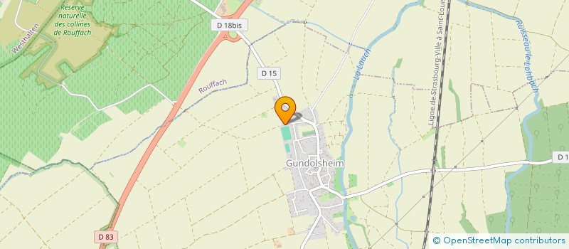 localisation de l'entreprise MADAME VERONIQUE FUCHS  GUNDOLSHEIM