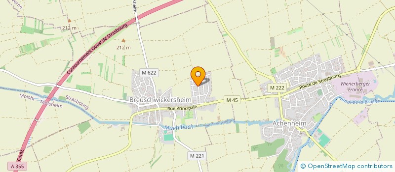 localisation de l'entreprise MADAME VERONIQUE FUCHS  BREUSCHWICKERSHEIM