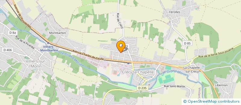 localisation de l'entreprise MADAME VERONIQUE FUGERAY  CRECY-LA-CHAPELLE