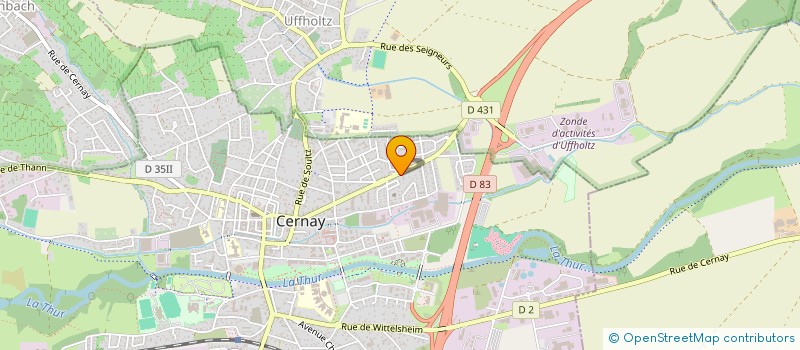 localisation de l'entreprise MADAME VERONIQUE FUSINA  CERNAY