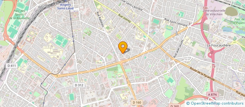 localisation de l'entreprise MADAME VERONIQUE GABARD  ANGERS