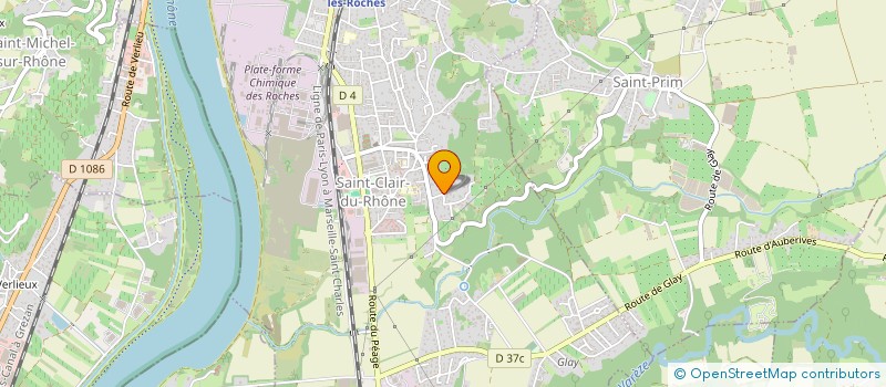 localisation de l'entreprise MADAME VERONIQUE GABIER à SAINT-CLAIR-DU-RHONE
