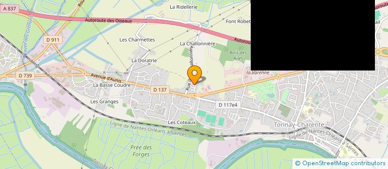 localisation de l'entreprise MADAME VERONIQUE GACHENARD  TONNAY-CHARENTE