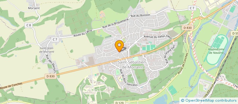 localisation de l'entreprise MADAME VERONIQUE GAGNEPAIN  SAINT-SEBASTIEN-DE-MORSENT