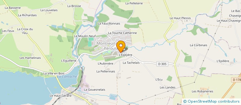 localisation de l'entreprise MADAME VERONIQUE GAIGNON  MONTREUIL-SOUS-PEROUSE