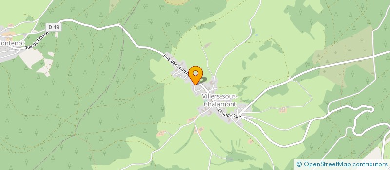 localisation de l'entreprise MADAME VERONIQUE GALLAIRE  VILLERS-SOUS-CHALAMONT
