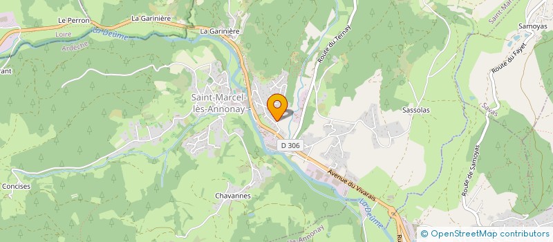 localisation de l'entreprise MADAME VERONIQUE GAMON à SAINT-MARCEL-LES-ANNONAY